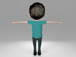 cartoon kid 3D Model
