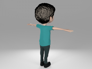 cartoon kid 3D मॉडल
