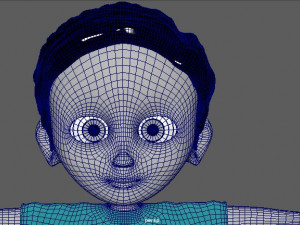 cartoon kid 3D मॉडल