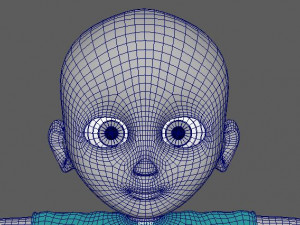 cartoon kid 3D मॉडल