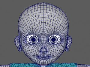 cartoon kid 3D Model