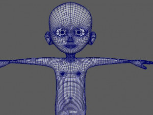 cartoon kid 3D मॉडल