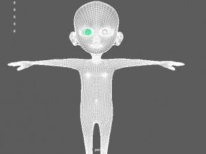 cartoon kid 3D Model