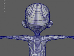 cartoon kid 3D मॉडल