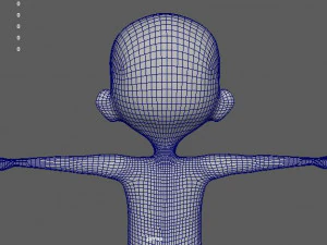 cartoon kid 3D Model