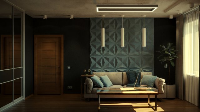 style lounge living room Model 3D .c4d .max .obj .3ds .fbx .stl .blend