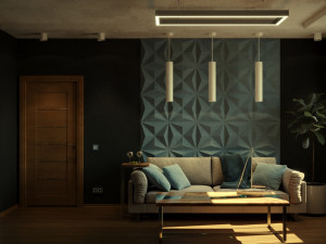style lounge living room 3D Model