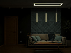 style lounge living room Model 3D