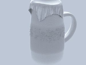 pitcher with milk 3D Model