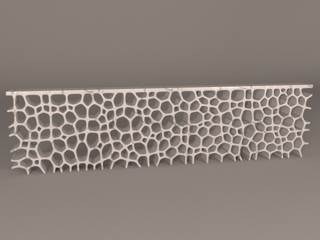 low voronoi shelf 3Dモデル .c4d .max .obj .3ds .fbx .stl .blend 