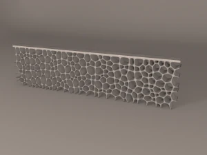prateleira baixa voronoi Modelo 3D
