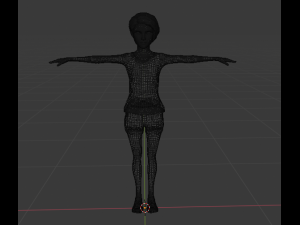 teen female character 3D-Modell