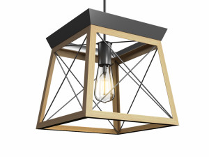 delon light lantern geometric pendant 3D 모델