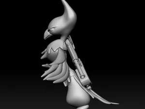 Captain Red Bird 3D Print Model
