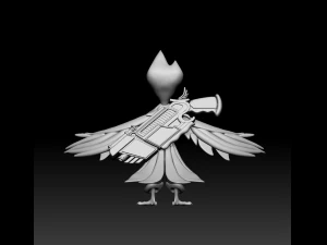 Captain Red Bird 3D Print Model