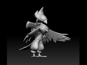 Captain Red Bird Modelo de Impressão 3D