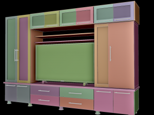 living room furniture set Modelo 3D