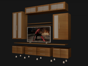 living room furniture set Modelo 3D