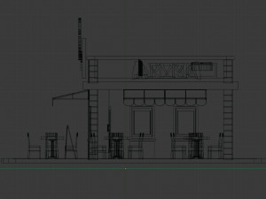 cartoon pizza house 3D Model