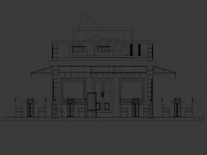 cartoon pizza house 3D Model