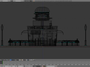 cartoon burger house 3D Model