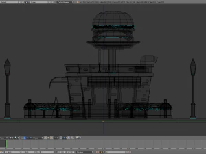 cartoon burger house 3D Model