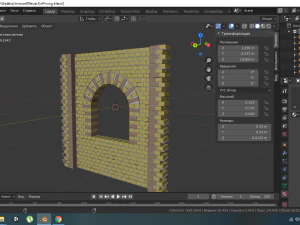 wall with window 3D Model