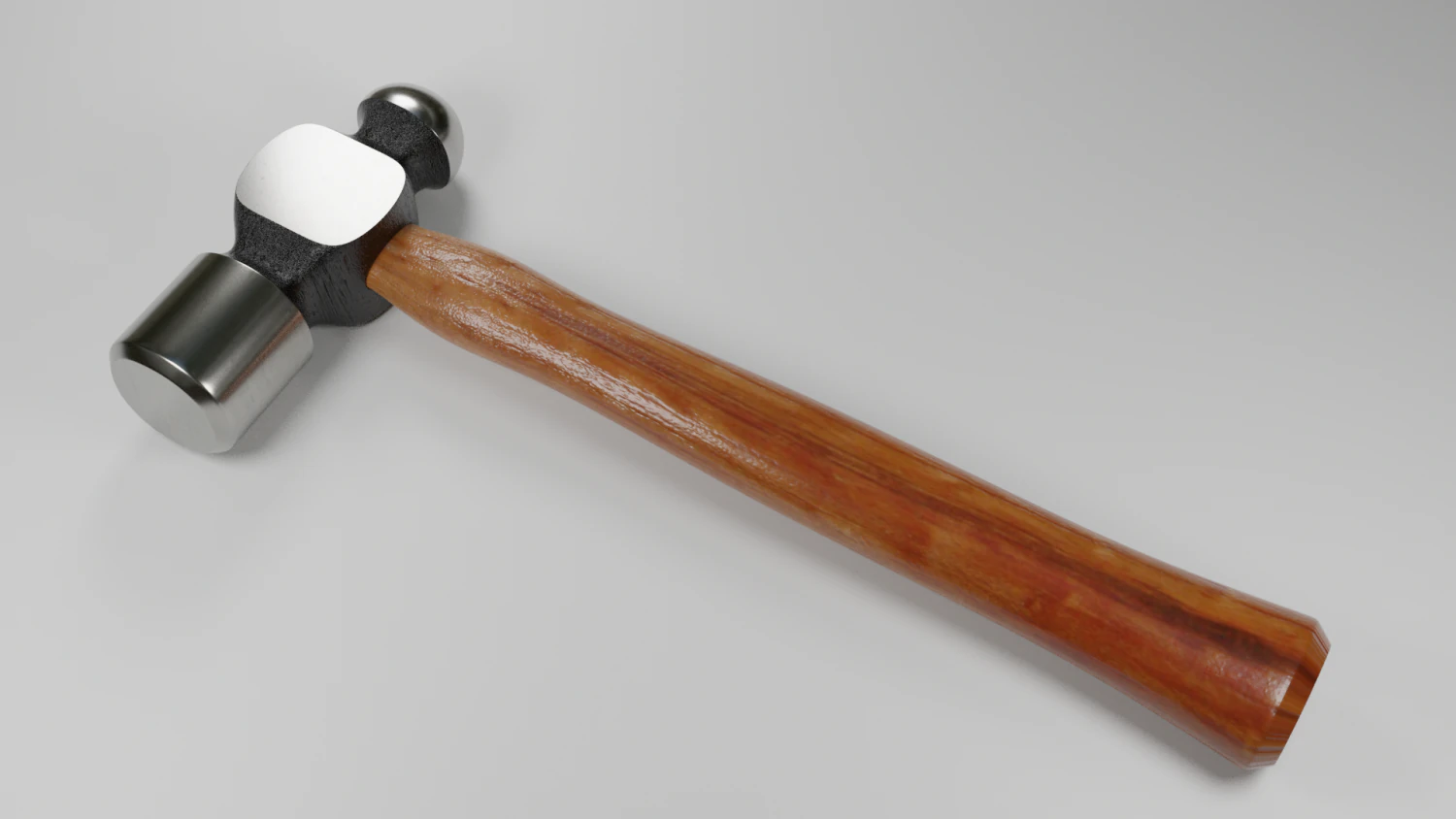 low poly hammer 3d 3D Model .c4d .max .obj .3ds .fbx .stl .blend 