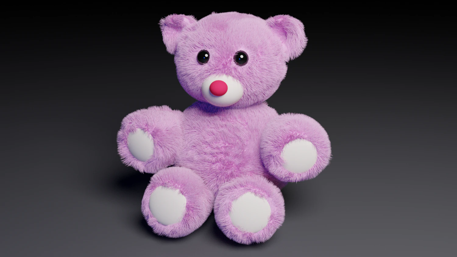 soft and fluffy teddy bear toy 3D Model .c4d .max .obj .3ds .fbx .stl .blend
