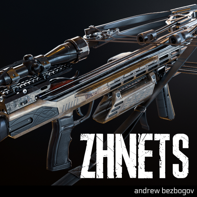 crossbow zhnets 3D Model .c4d .max .obj .3ds .fbx .stl .blend 