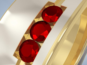 honey moon ring 3D मॉडल
