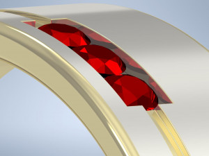 honey moon ring 3D मॉडल