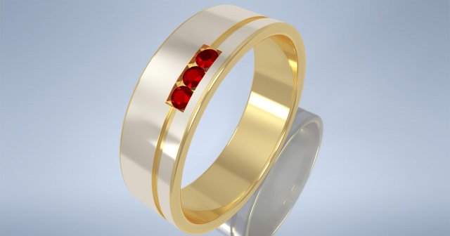 honey moon ring 3D मॉडल .c4d .max .obj .3ds .fbx .stl .blend 