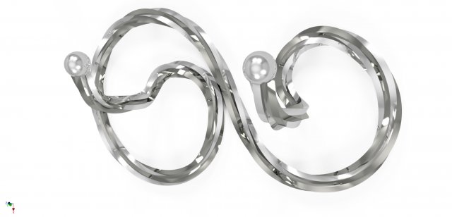 beautiful wrought iron hanger 3D Model .c4d .max .obj .3ds .fbx .stl .blend