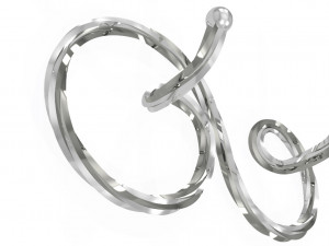 beautiful wrought iron hanger 3D Model
