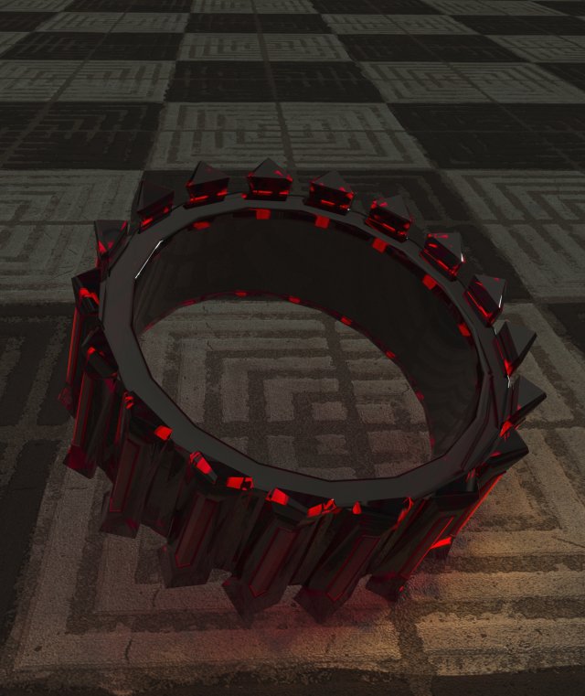 fantasy ring 3D Model .c4d .max .obj .3ds .fbx .stl .blend 