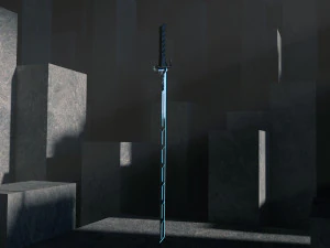 katana futurista Modelo 3D