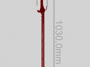 futuristic katana 3D Model