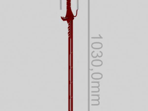 futuristic katana 3D Model