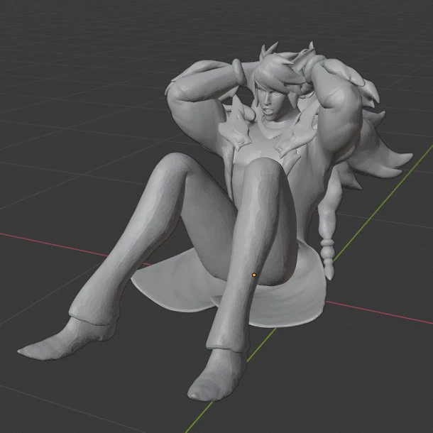 sett doing abs - league of legends 3D Print Model .c4d .max .obj .3ds .fbx .stl .blend