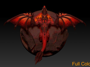 fire dragon 3D-printmodel