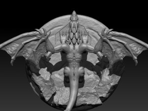 fire dragon 3D-printmodel