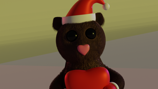 new years bear 3D Model .c4d .max .obj .3ds .fbx .stl .blend 