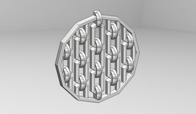 chain motif pendant Model Cetak 3D .c4d .max .obj .3ds .fbx .stl .blend 