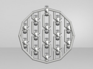 chain motif pendant Model Cetak 3D