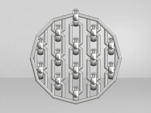 chain motif pendant 3D Print Model