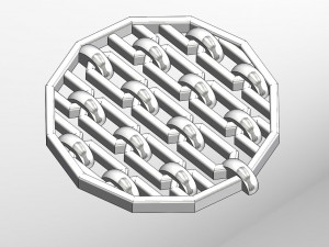 chain motif pendant Model Cetak 3D