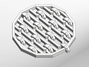 chain motif pendant 3D Print Model