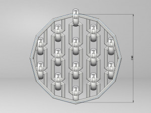 chain motif pendant Model Cetak 3D