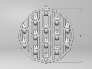 chain motif pendant 3D Print Model